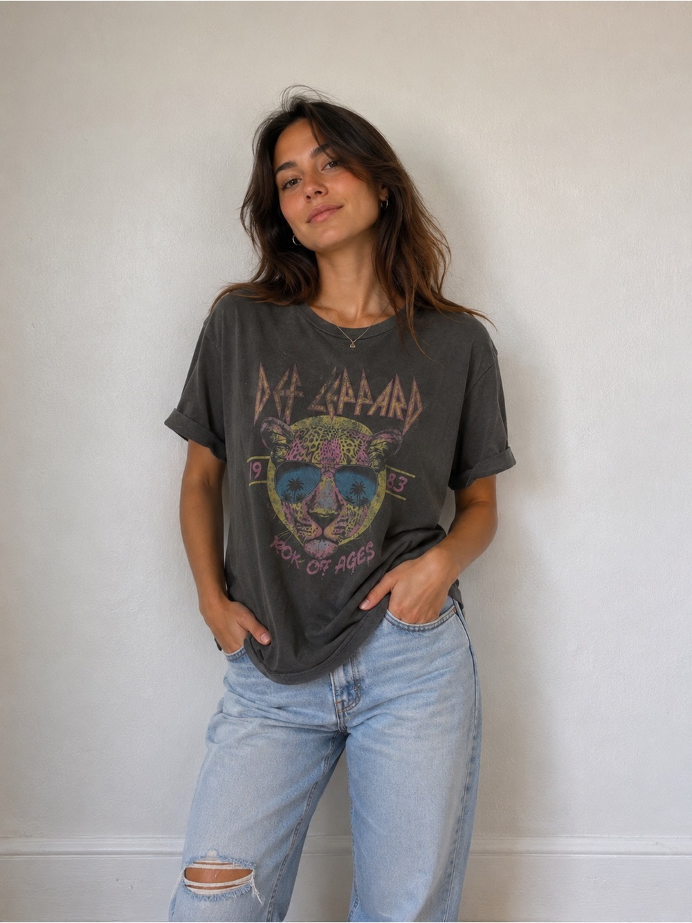 Dirty Cotton Scoundrels Def Leppard Rock of Ages Graphic Tee